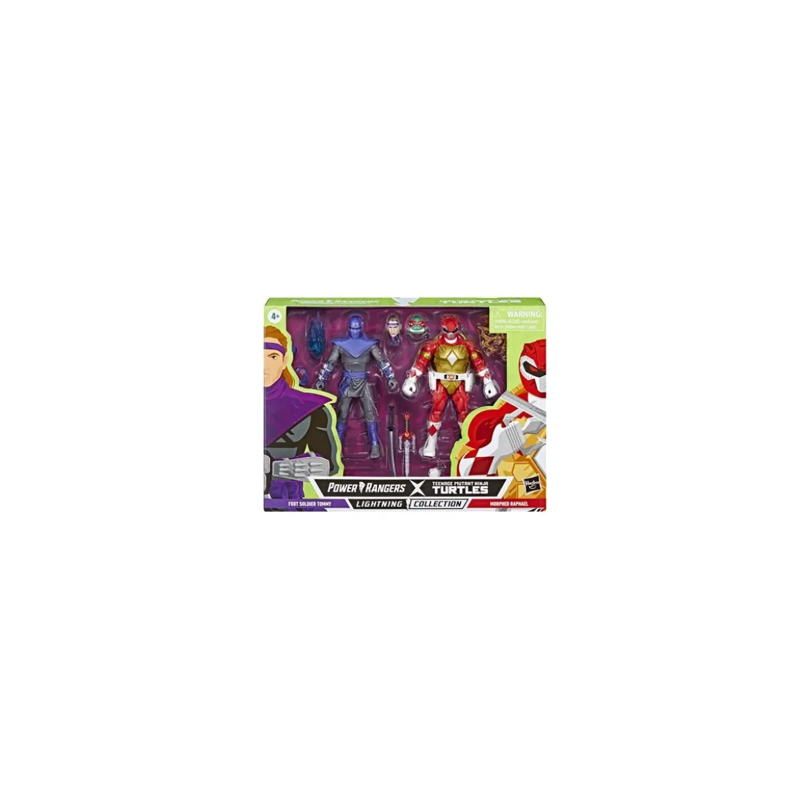 Hasbro - Pack 2 Figurines RAPHAEL & FOOT SOLDIER TOMMY - Lightning Collection Power Rangers