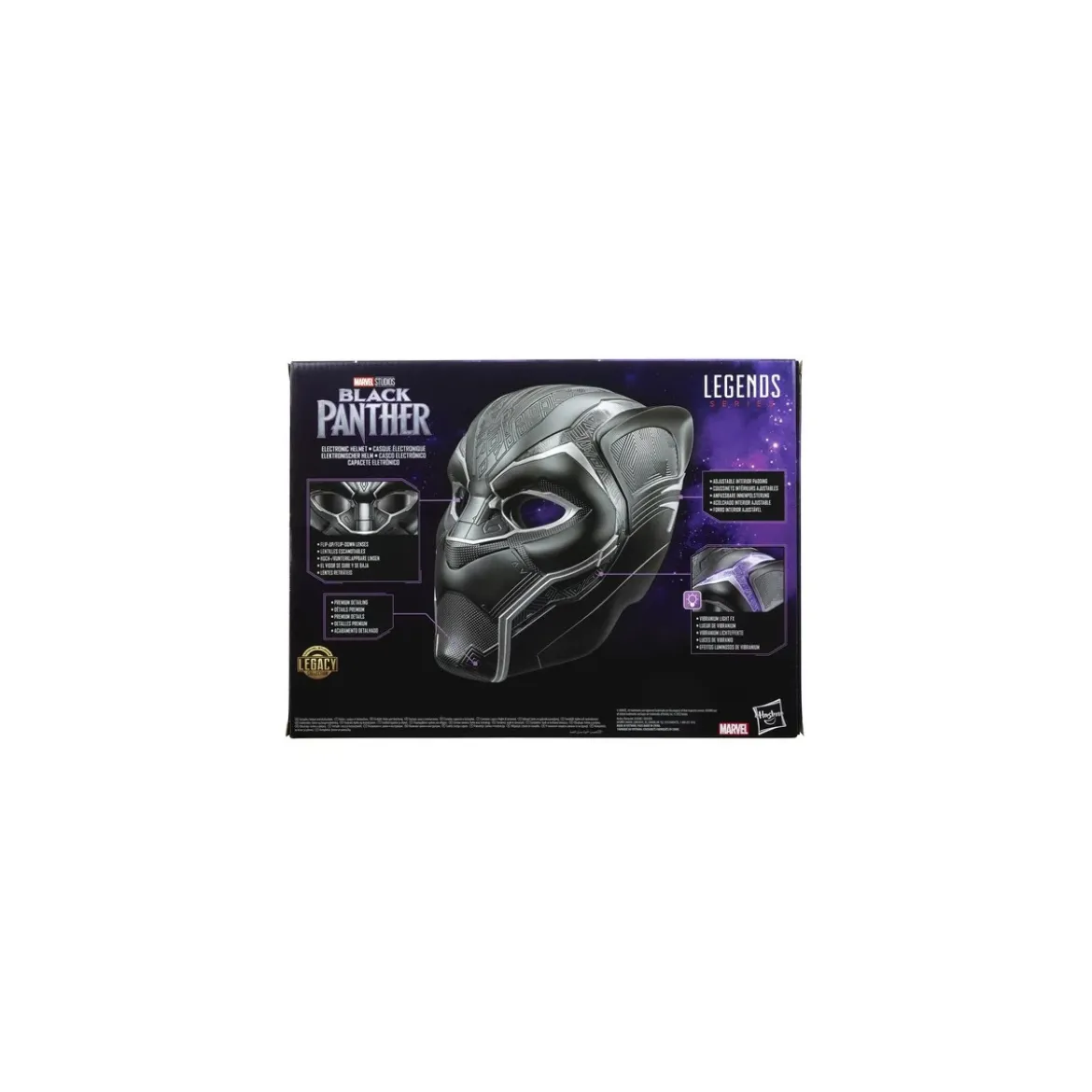 Hasbro - Replique Casque Black Panther 1/1 - Marvel Legends Electronic Helmet