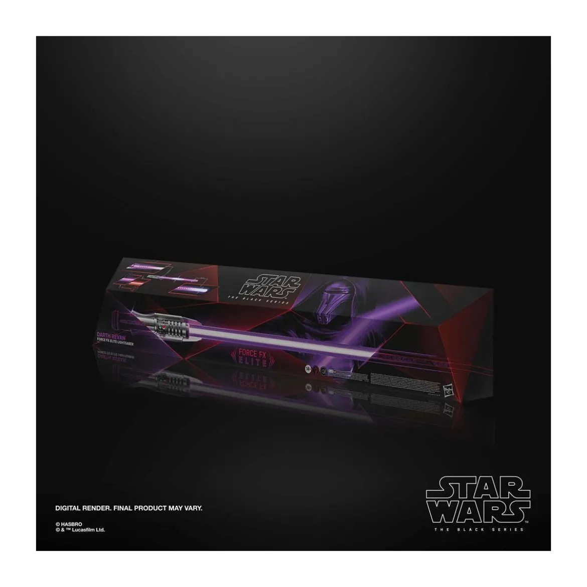 Hasbro - Sabre Laser Darth Revan Force Fx Lightsaber - Black Serie Replica Elite