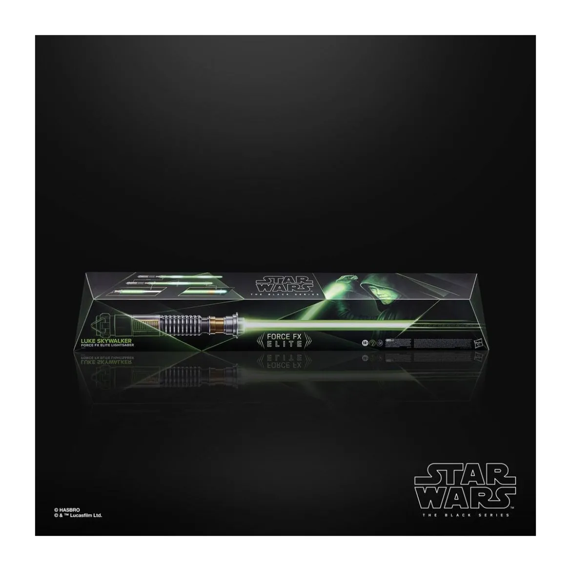 Hasbro - Sabre Laser Luke Skywalker Force Fx Lightsaber - Black Serie Replica Elite