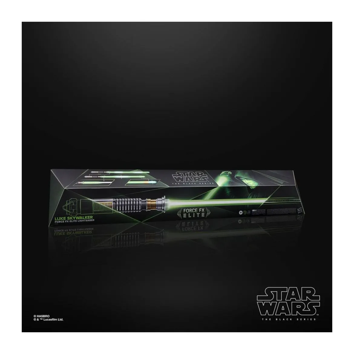 Hasbro - Sabre Laser Luke Skywalker Force Fx Lightsaber - Black Serie Replica Elite