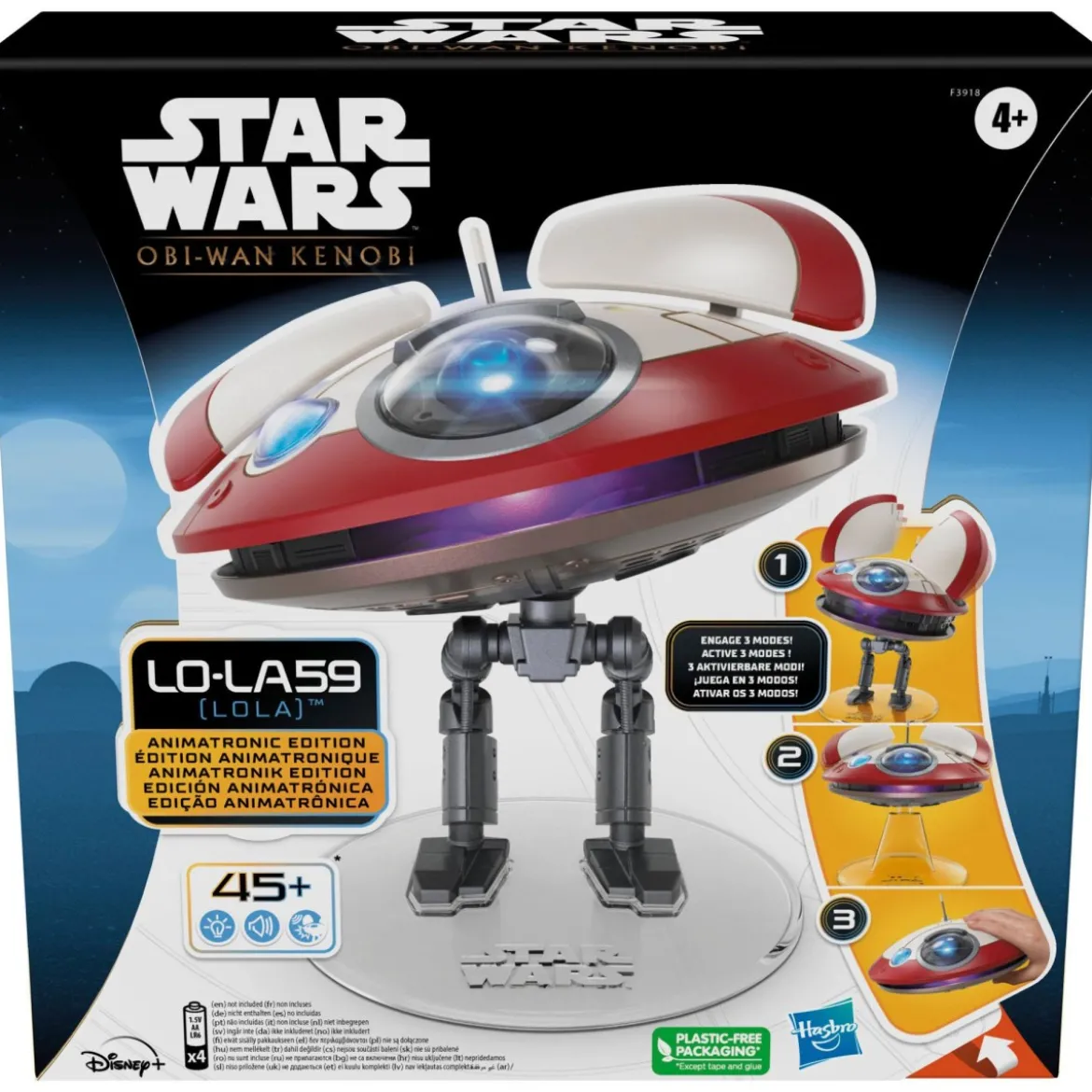 Hasbro Star Wars LO-LA59 (Lola) Animatronic Edition 15 cm Obi-Wan Kenobi figurine électronique