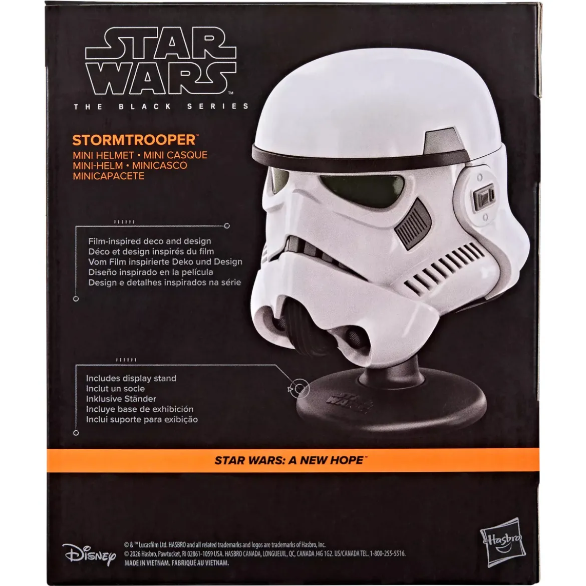 Hasbro Star Wars The Black Series - Mini casque Stormtrooper - Star Wars: A New Hope
