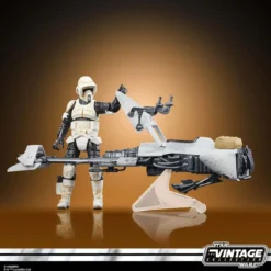 Hasbro - Star Wars The Vintage Collection - Speeder Bike, Scout Trooper & Grogu - The Mandalorian
