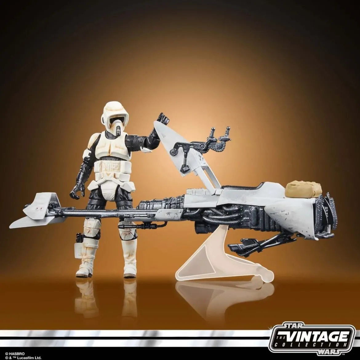 Hasbro - Star Wars The Vintage Collection - Speeder Bike, Scout Trooper & Grogu - The Mandalorian