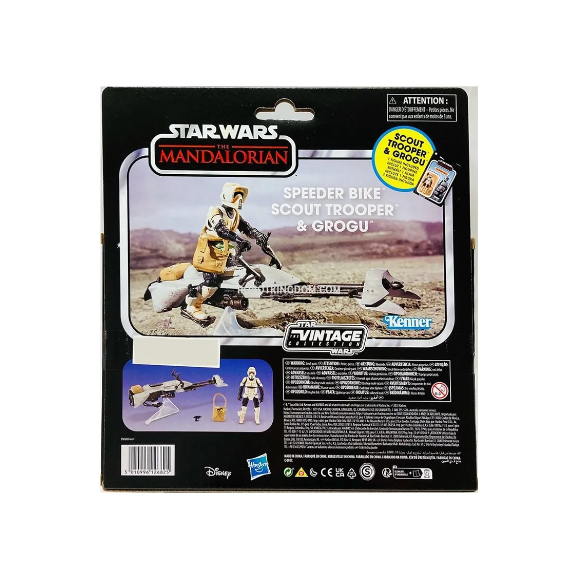 Hasbro - Star Wars The Vintage Collection - Speeder Bike, Scout Trooper & Grogu - The Mandalorian