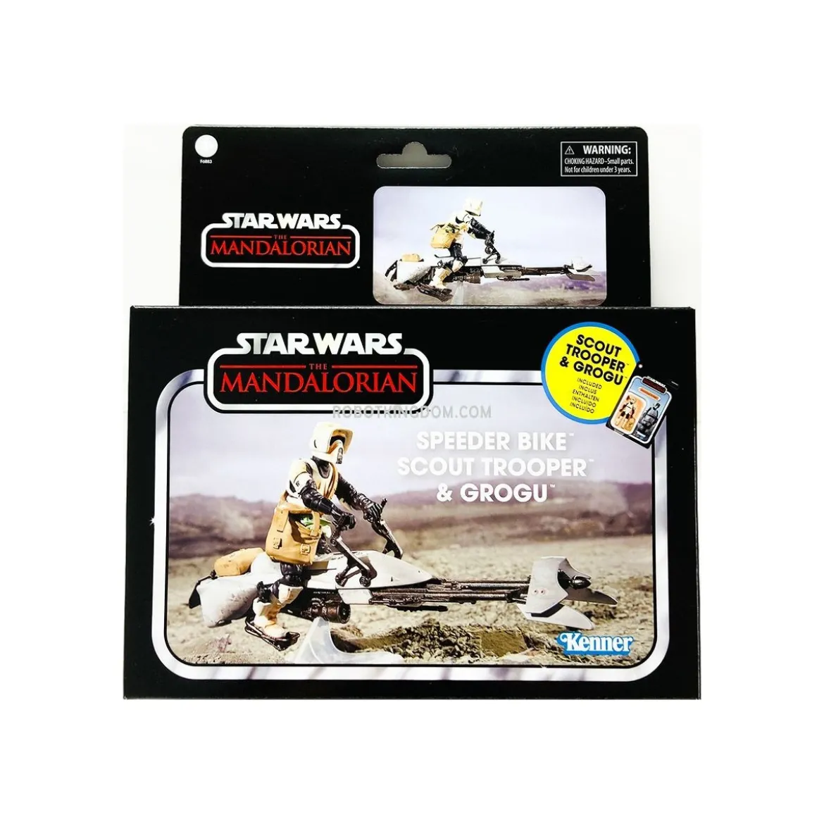Hasbro - Star Wars The Vintage Collection - Speeder Bike, Scout Trooper & Grogu - The Mandalorian