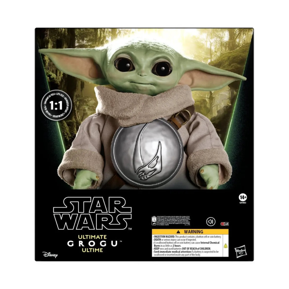 Hasbro Star Wars - Ultimate Grogu 1/1 (figurine animatronique) - The Mandalorian and Grogu
