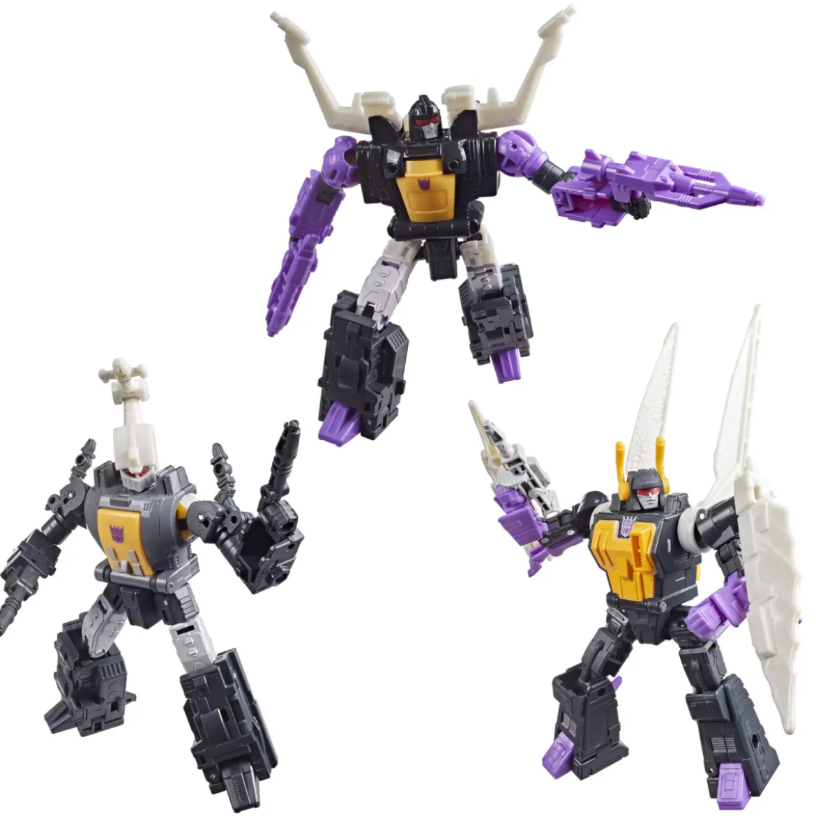 Hasbro - Transformers The Movie - Collection Insecticon Bombshell, Insecticon Shrapnel et Insecticon Kickback - MTMTE Collection