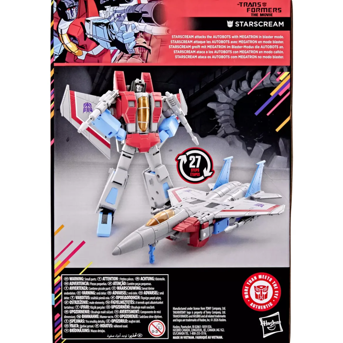Hasbro - Transformers The Movie - STARSCREAM Voyager Class - Studio Series MTMTE Collection