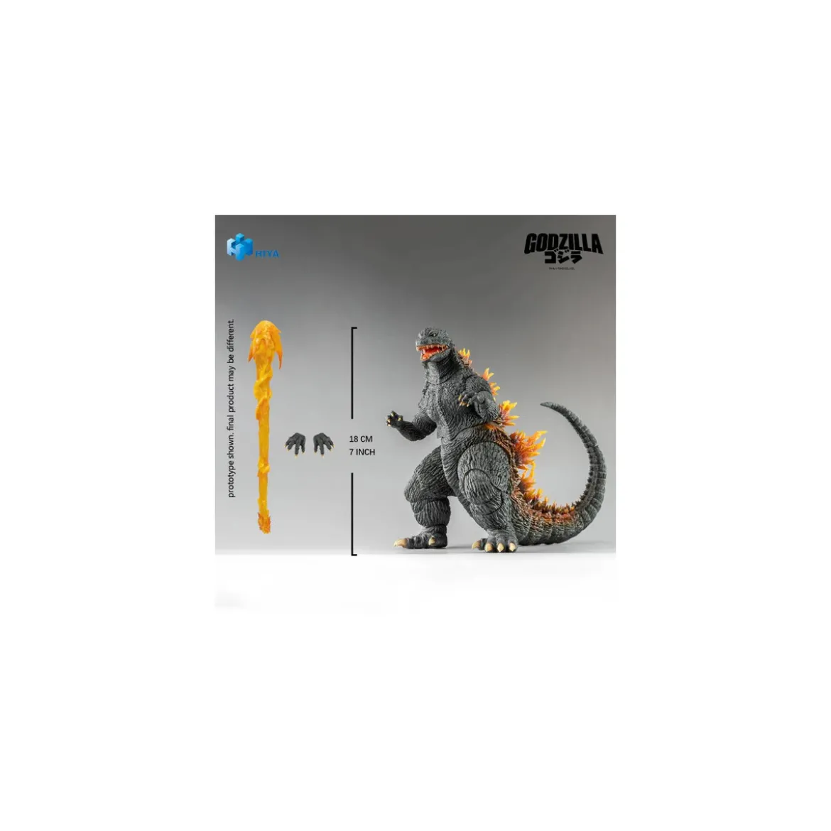 HIYA TOYS - Exquisite Basic Series 1/12 - Godzilla 2000 Heat Ray Godzilla - Godzilla 2000: Millennium (1999)
