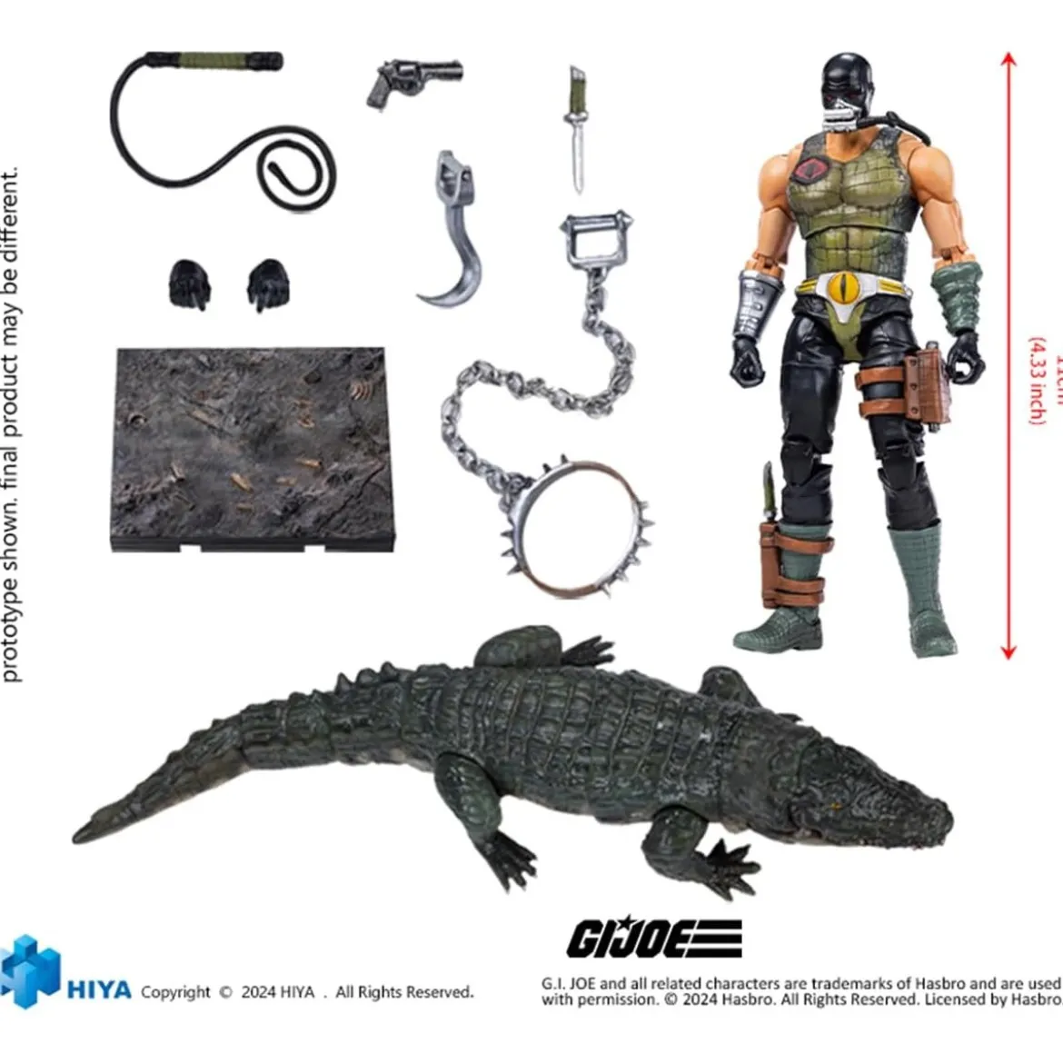 HIYA TOYS - Exquisite Mini Series 1/18 - G.I.Joe - Croc Master & Fiona