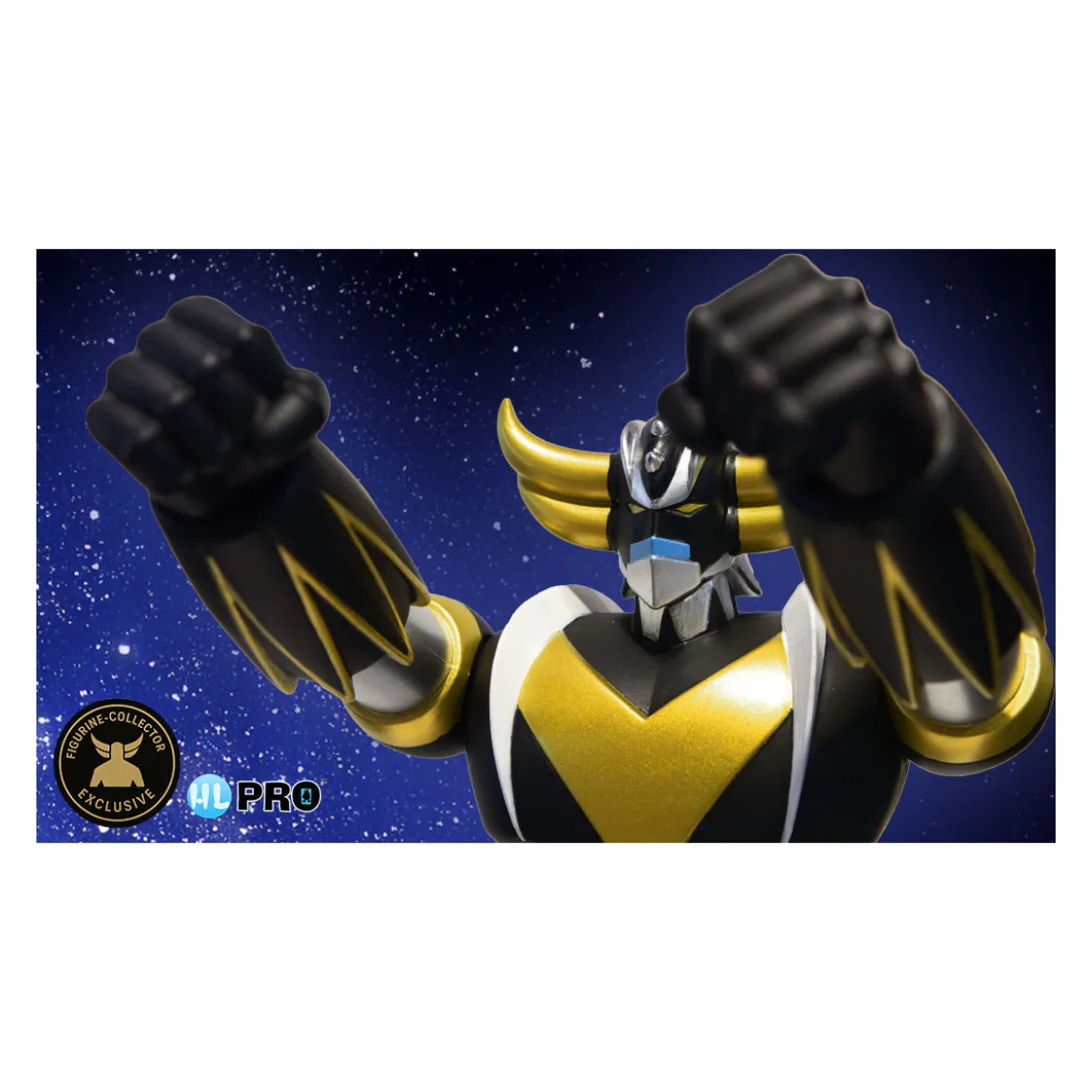HL Pro - Goldorak Black & Gold Exclusive Figurine-Collector - Jumbo Machinder - Shogun Warrior Ufo Robot Grendizer
