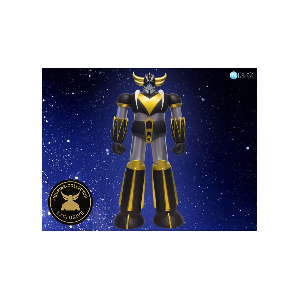 HL Pro - Goldorak Black & Gold Exclusive Figurine-Collector - Jumbo Machinder - Shogun Warrior Ufo Robot Grendizer