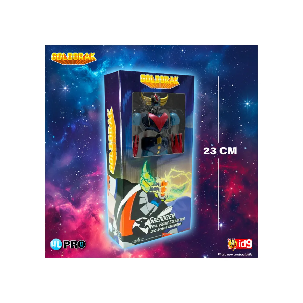 HL Pro - Goldorak Retro Toy Paint Metallic 23cm (Logo Francais) - Jumbo Machinder - Shogun Warrior