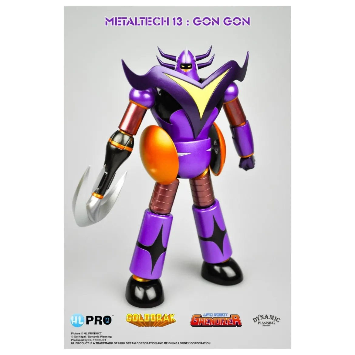 HL PRO - Gon Gon Metallic Color - Goldorak - UFO Robot Grendizer - Metaltech 13 Die Cast