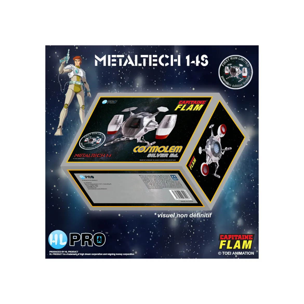 HLPro Metaltech 14S - Cosmolem Silver Edition Capitaine Flam - Cosmoliner Silver Edition Captain Future