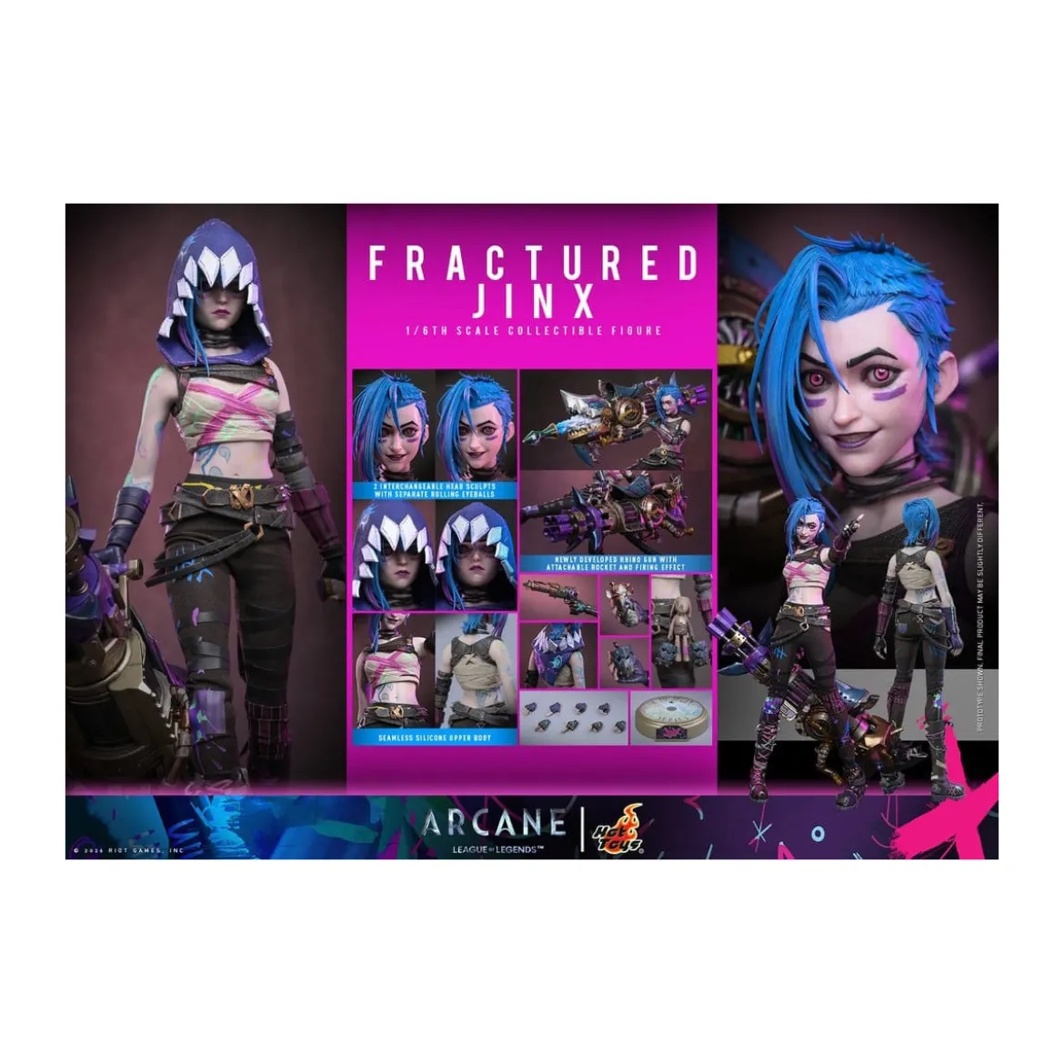 Hot Toys - Arcane - FRACTURED JINX 1/6