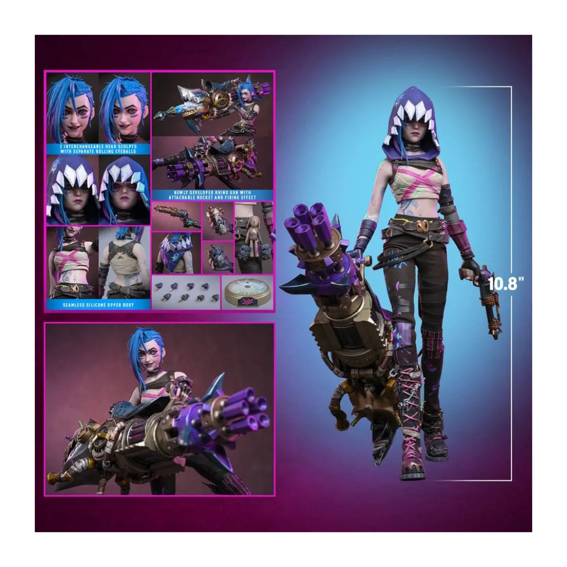 Hot Toys - Arcane - FRACTURED JINX 1/6