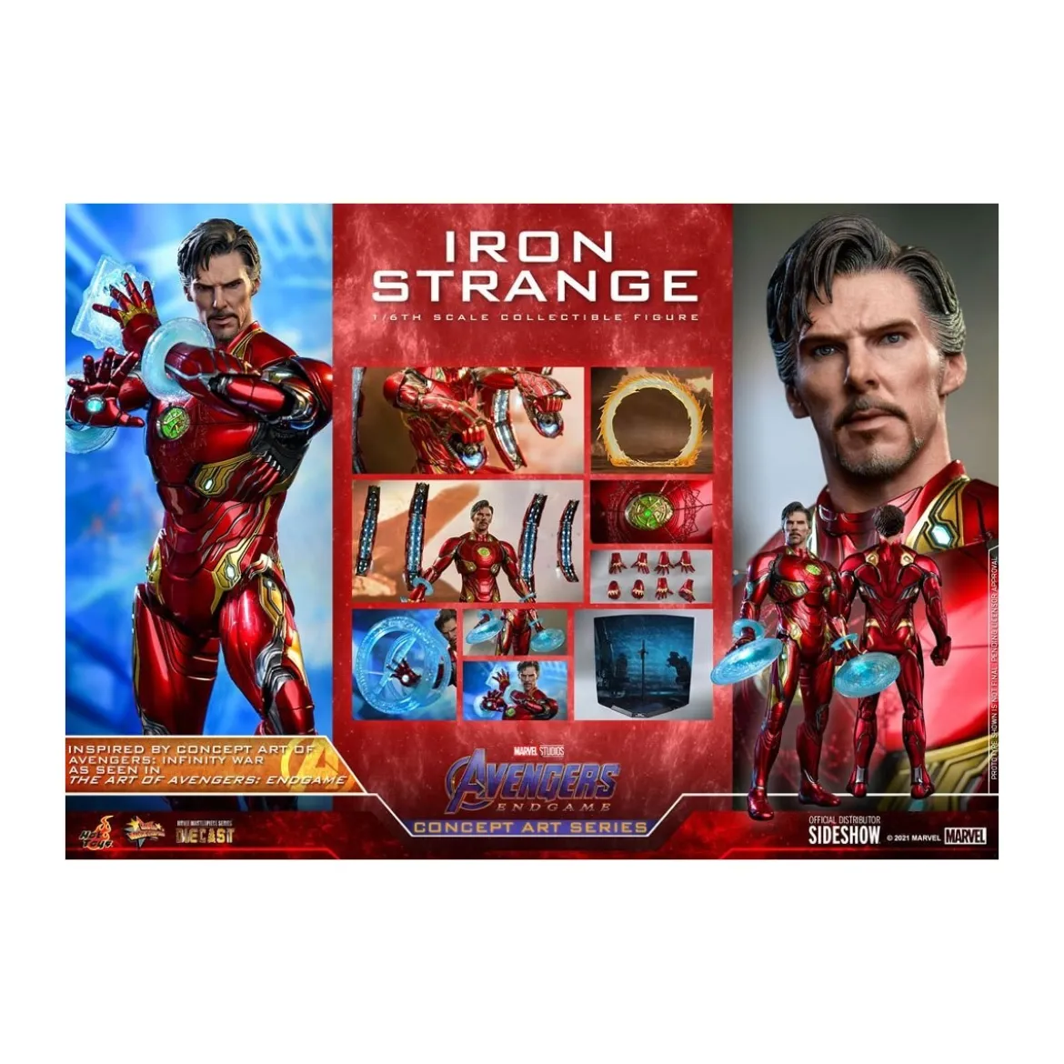 Hot toys 1/6 Avengers: Endgame Iron Strange Concept Art Series PVC 1/6