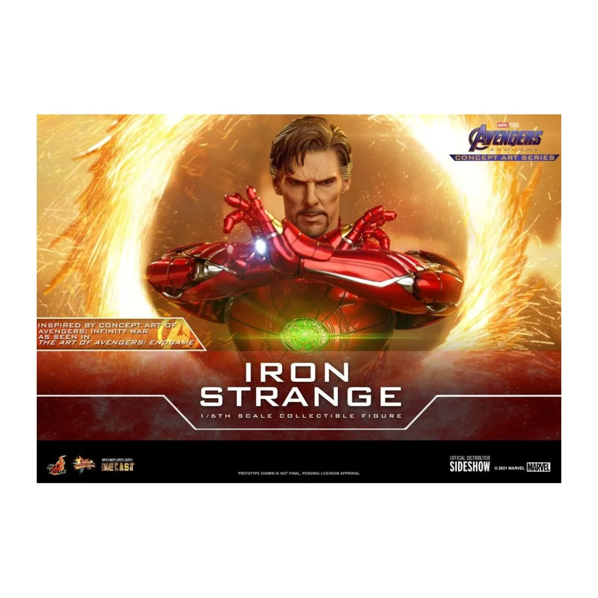 Hot toys 1/6 Avengers: Endgame Iron Strange Concept Art Series PVC 1/6