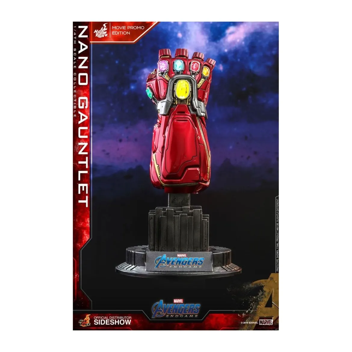 Hot Toys Avengers Endgame réplique 1/4 Nano Gauntlet Movie Promo Edition - 19cm