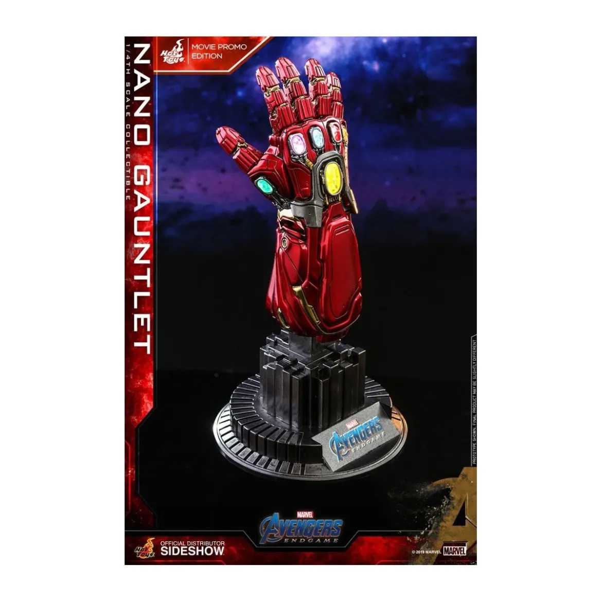 Hot Toys Avengers Endgame réplique 1/4 Nano Gauntlet Movie Promo Edition - 19cm