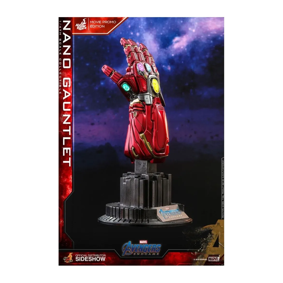 Hot Toys Avengers Endgame réplique 1/4 Nano Gauntlet Movie Promo Edition - 19cm
