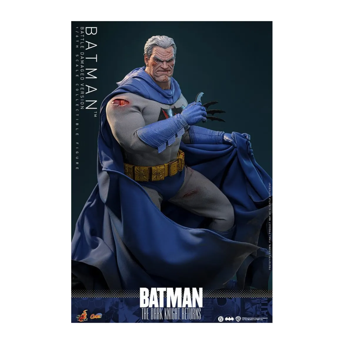 Hot Toys - BATMAN - Batman: The Dark Knight Returns (Battle Damaged Version) Comic Masterpiece 1/6