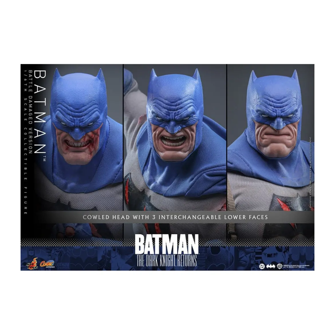 Hot Toys - BATMAN - Batman: The Dark Knight Returns (Battle Damaged Version) Comic Masterpiece 1/6