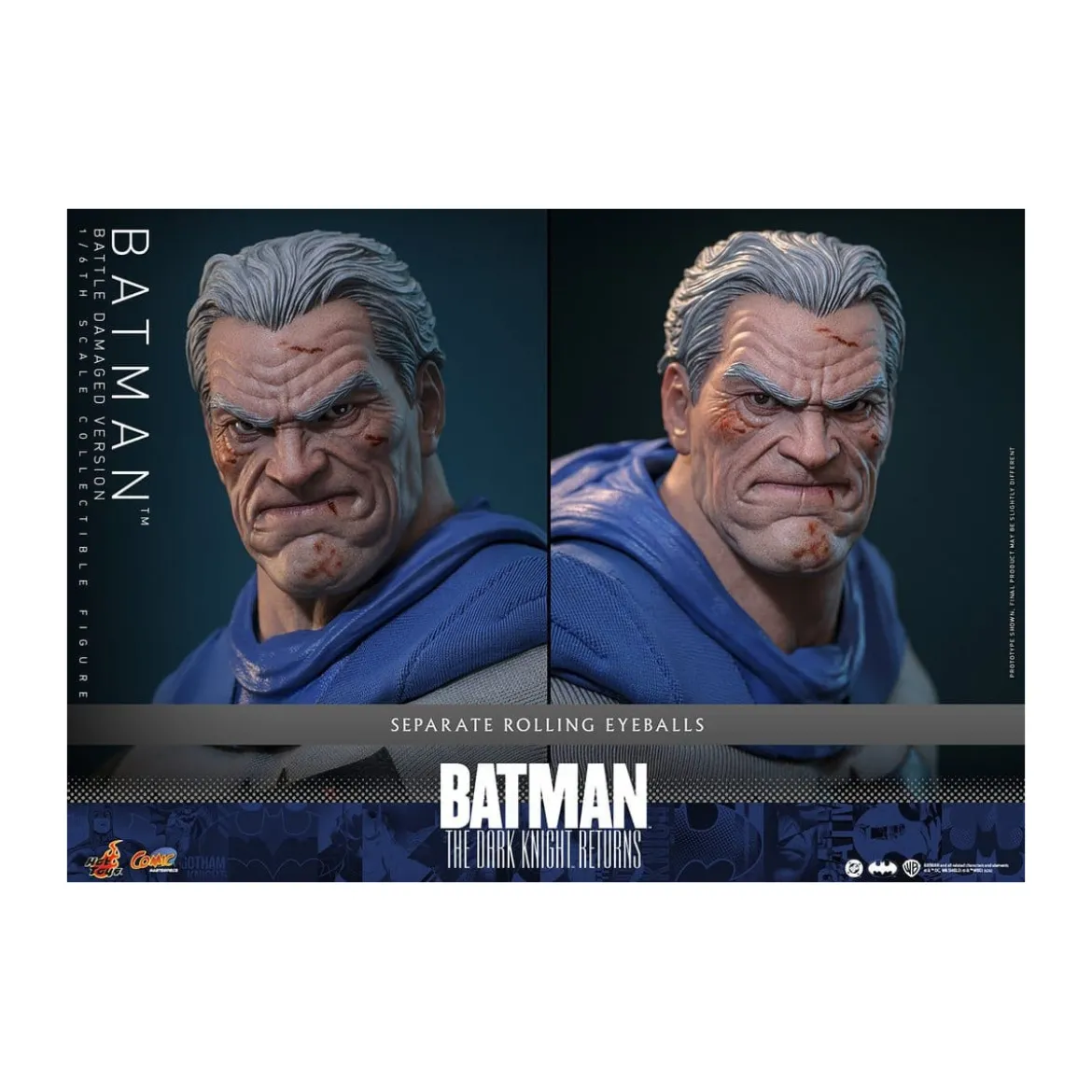 Hot Toys - BATMAN - Batman: The Dark Knight Returns (Battle Damaged Version) Comic Masterpiece 1/6