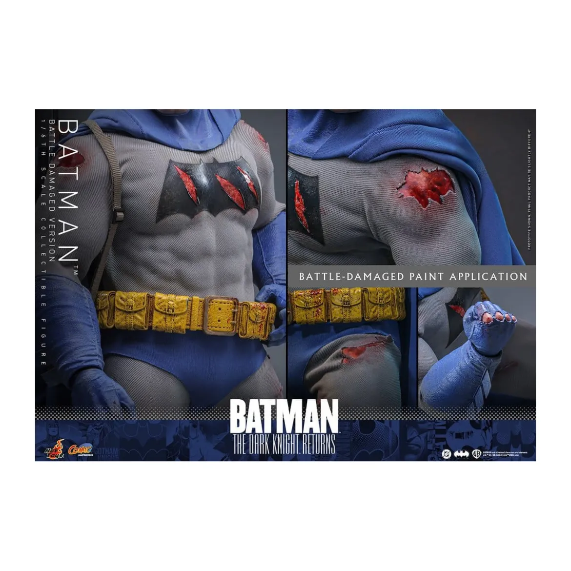 Hot Toys - BATMAN - Batman: The Dark Knight Returns (Battle Damaged Version) Comic Masterpiece 1/6