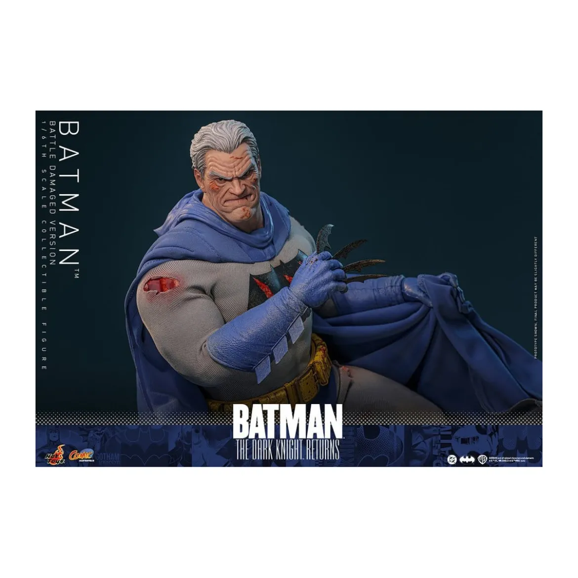Hot Toys - BATMAN - Batman: The Dark Knight Returns (Battle Damaged Version) Comic Masterpiece 1/6