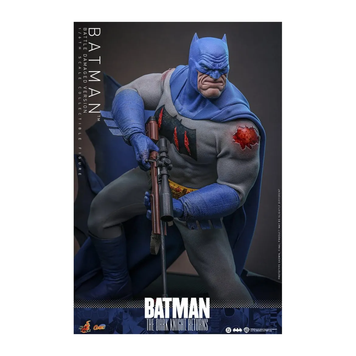 Hot Toys - BATMAN - Batman: The Dark Knight Returns (Battle Damaged Version) Comic Masterpiece 1/6