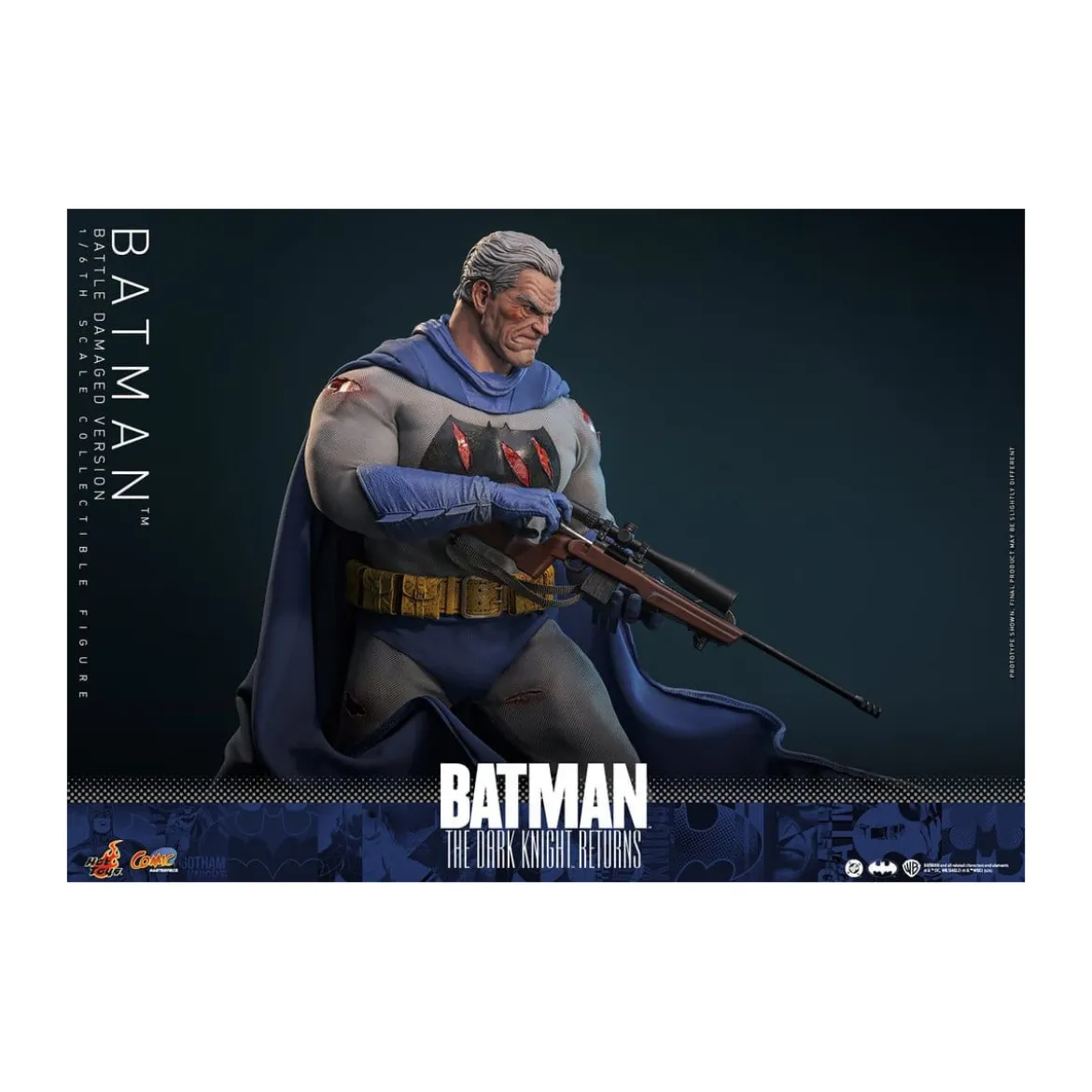 Hot Toys - BATMAN - Batman: The Dark Knight Returns (Battle Damaged Version) Comic Masterpiece 1/6