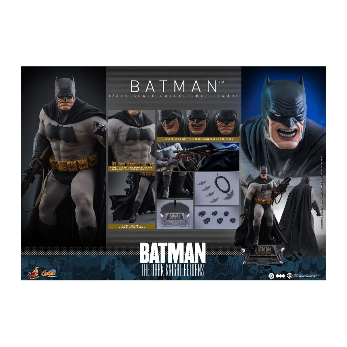 Hot Toys - BATMAN - Batman: The Dark Knight Returns Comic Masterpiece 1/6