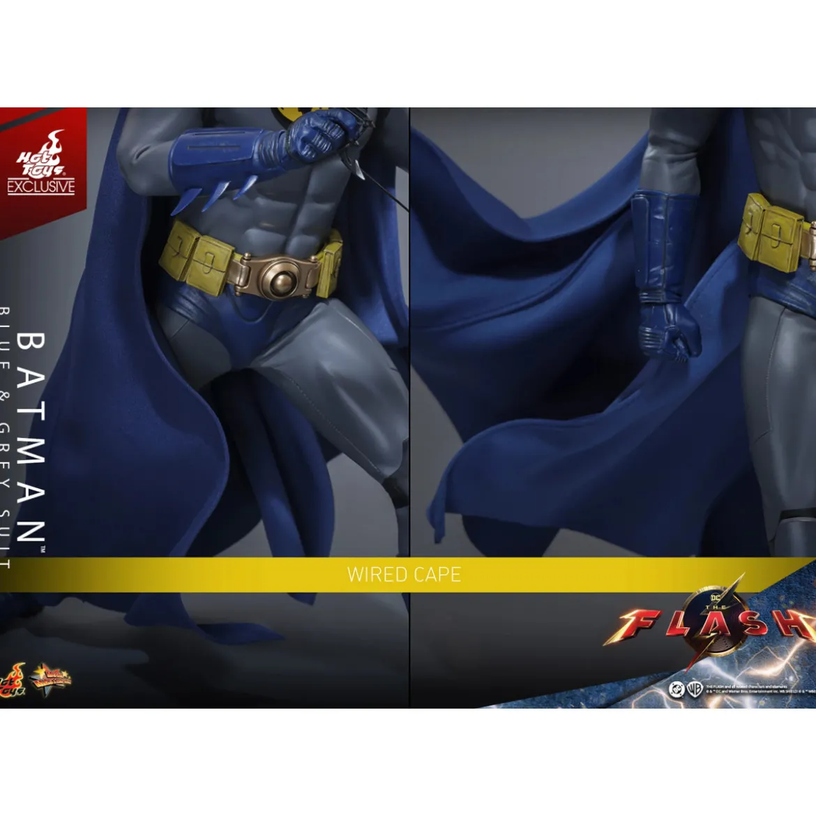 Hot Toys - Batman (Blue & grey Suit) Movie Masterpiece 1/6 The Flash - Hot Toys Exclusive