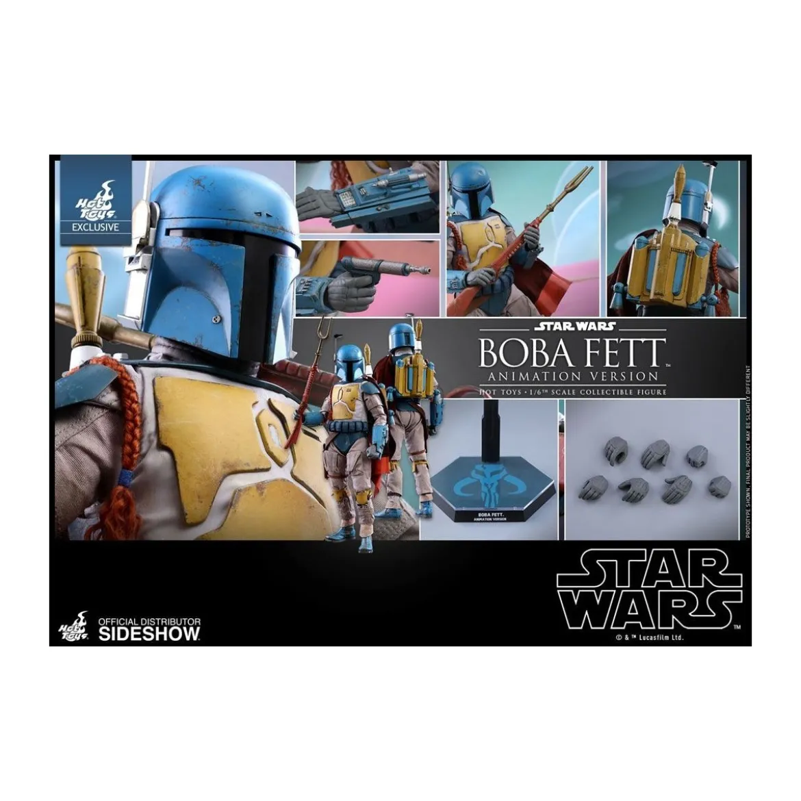 Hot Toys 1/6 Boba Fett Animation Ver. Star Wars Holiday Special Sideshow Exclusive 30 cm - Depot vente scellé