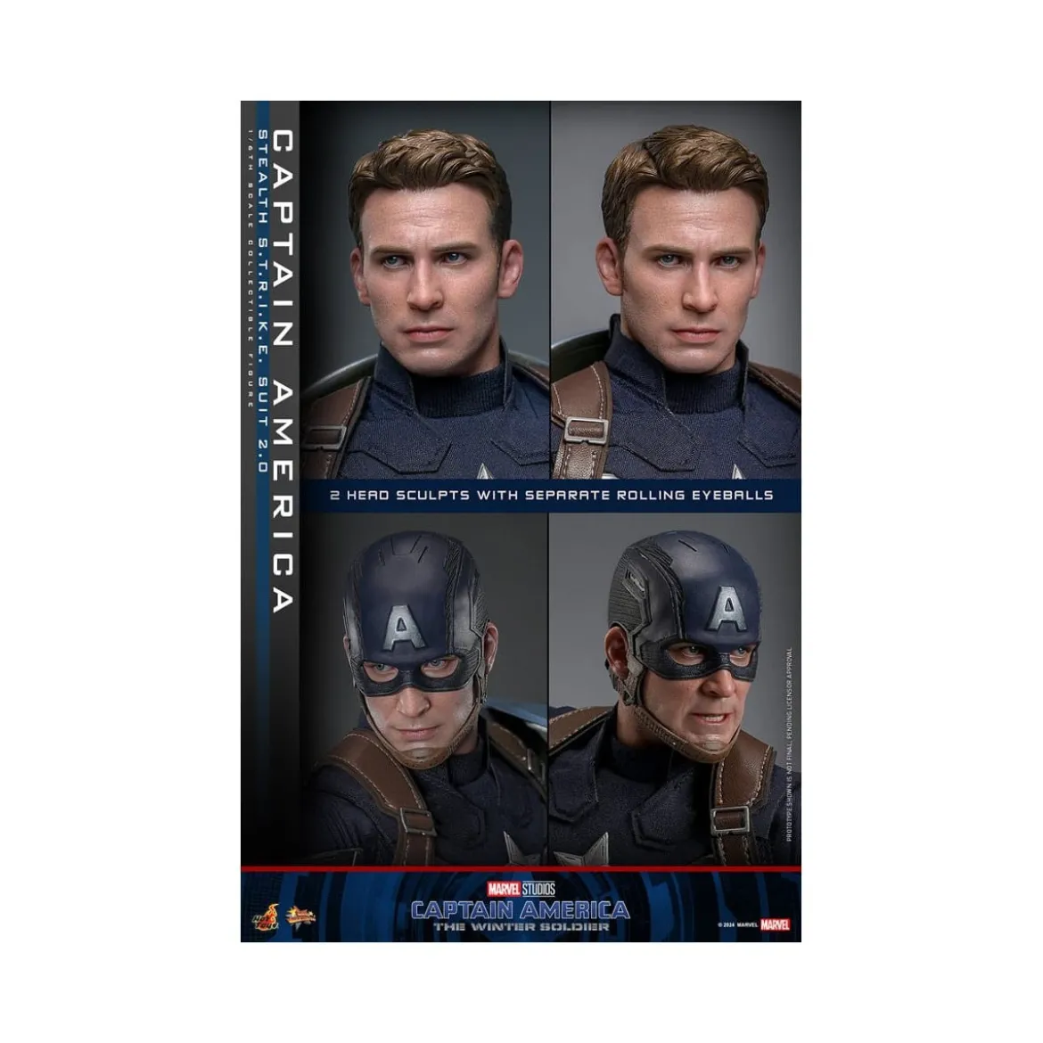 Hot Toys Captain America : Le Soldat de l'hiver - Captain America Stealth S.T.R.I.K.E. Suit MMS 1/6