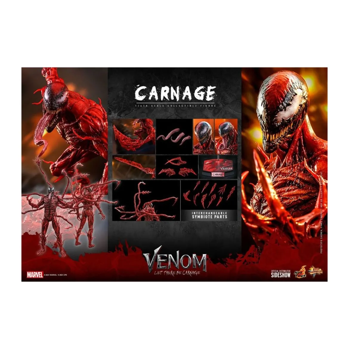 Hot Toys - Carnage - Venom: Let There Be Carnage Movie Masterpiece 1/6
