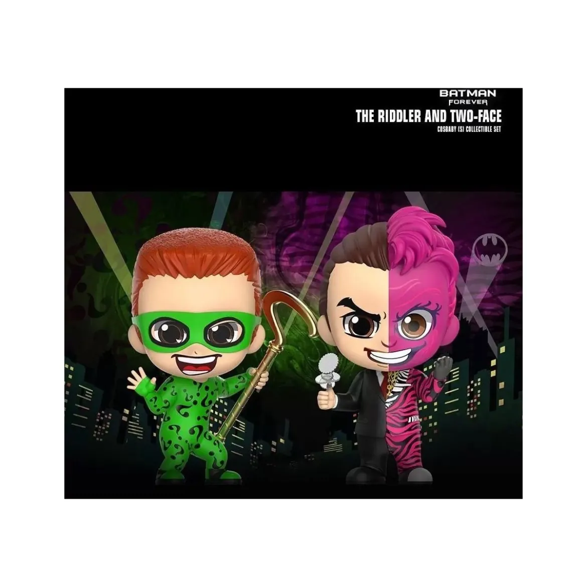 Hot Toys Cosbaby - Batman Forever - The Riddler & Two-Face