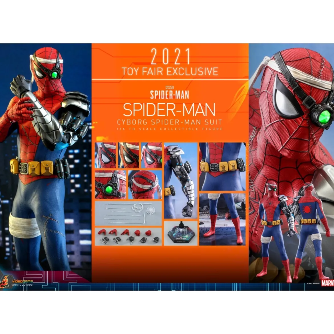 Hot Toys Cyborg Spider-Man Toy Fair 2021 Exclusive - figurine 1/6