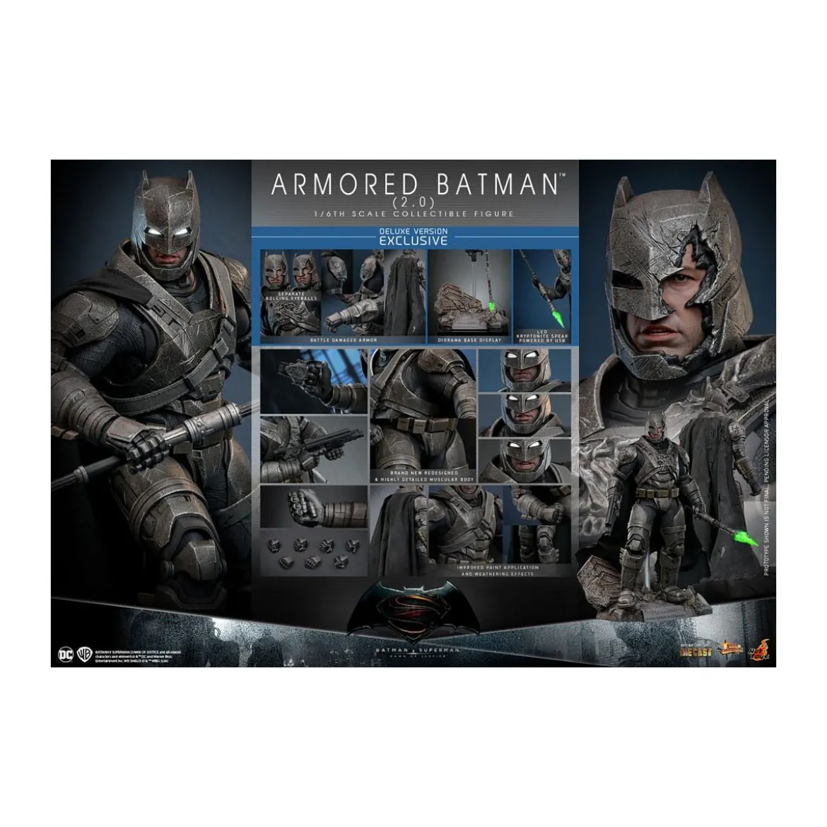 Hot Toys - DC Comics - Armored Batman 2.0 DX - Batman v Superman - MMS 1/6