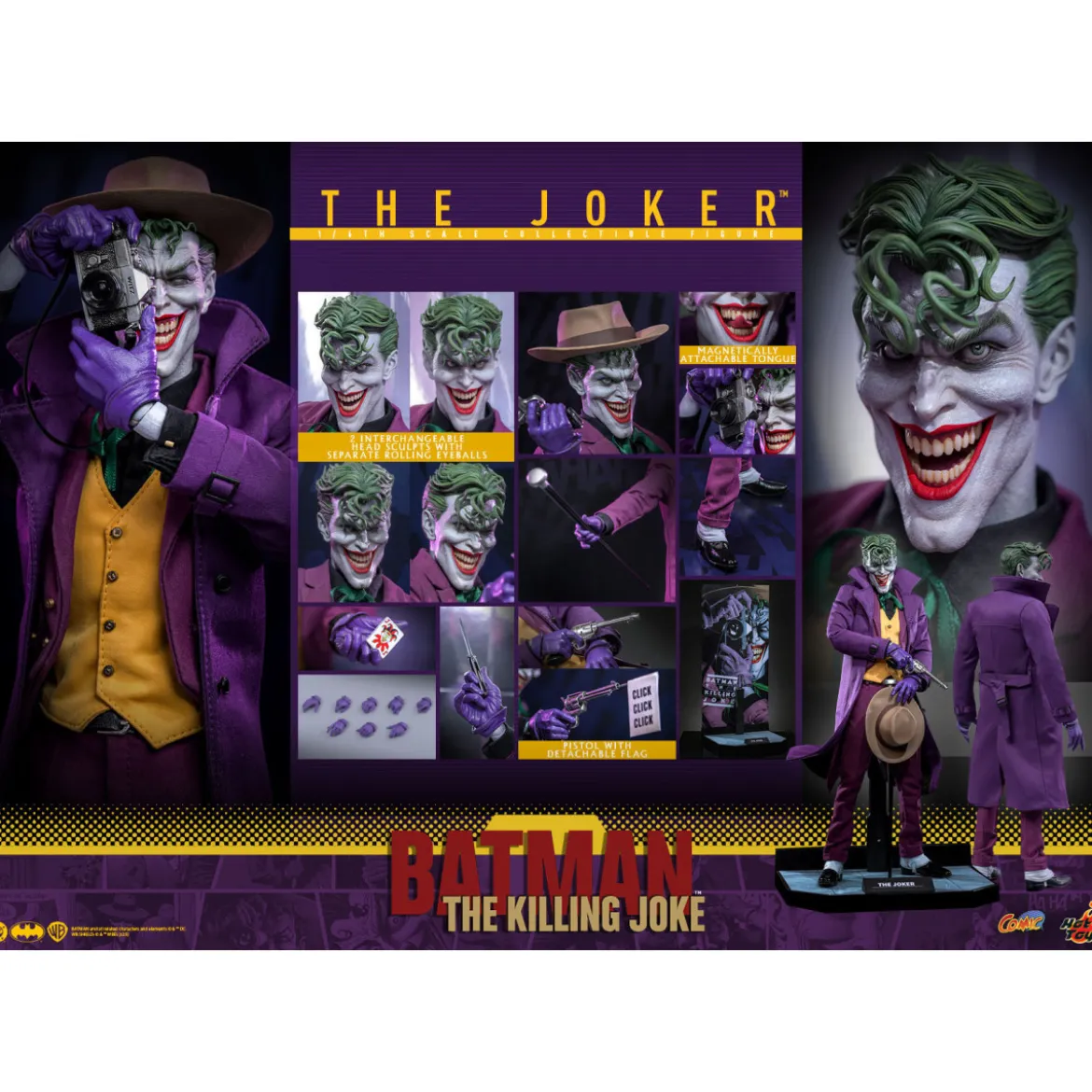 Hot Toys DC Comics - THE JOKER (The Killing Joke) Comic Masterpiece 1/6 - Batman