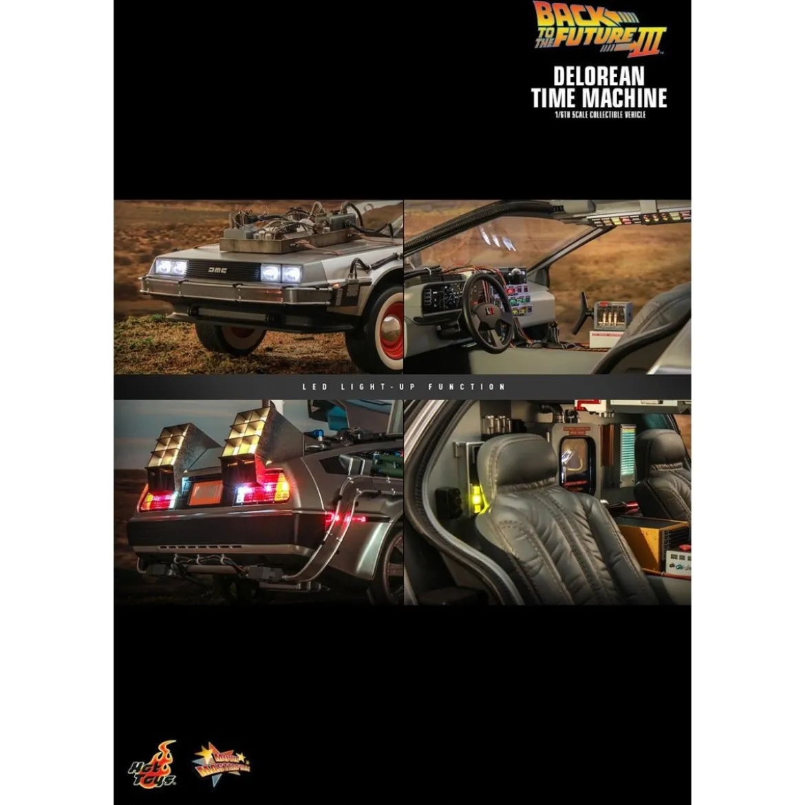 Hot Toys - Delorean Retour Vers le Futur 3 1/6 - BTTF3