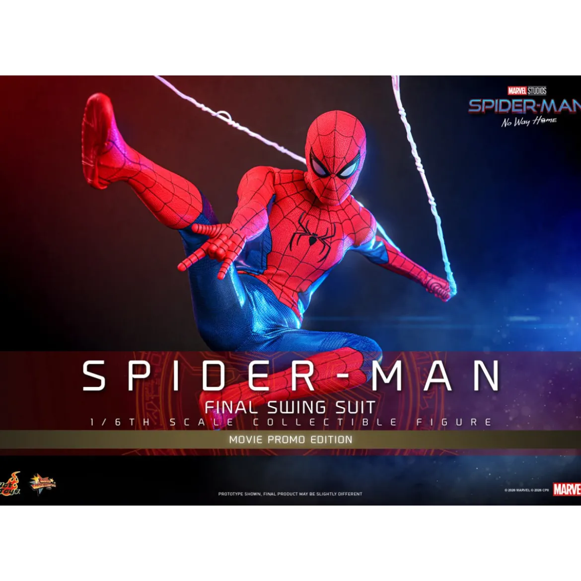 Hot Toys Exclusive - Spider-Man (Final Swing Suit) (Movie Promo Edition) 1/6 MMS862 - Marvel's Spider-Man: No Way Home