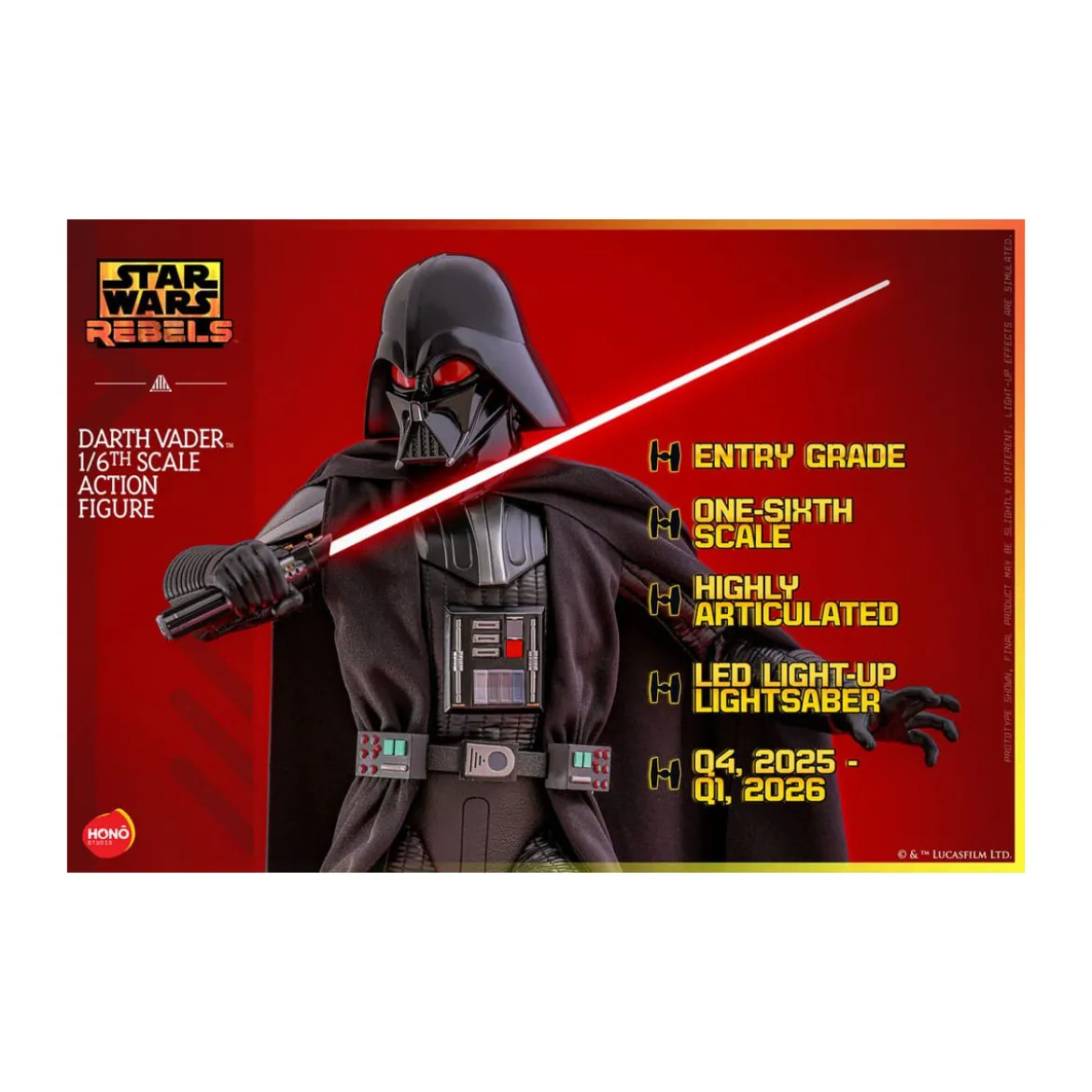 Hot Toys/Hono Studio - Star Wars: Rebels - Darth Vader 1/6