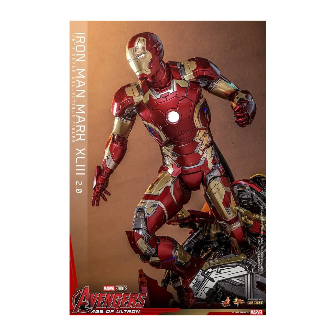 Hot Toys Iron Man Avengers 2 Age of Ultron - Iron Man Mark XLIII (2.0) Die Cast MMS 1/6
