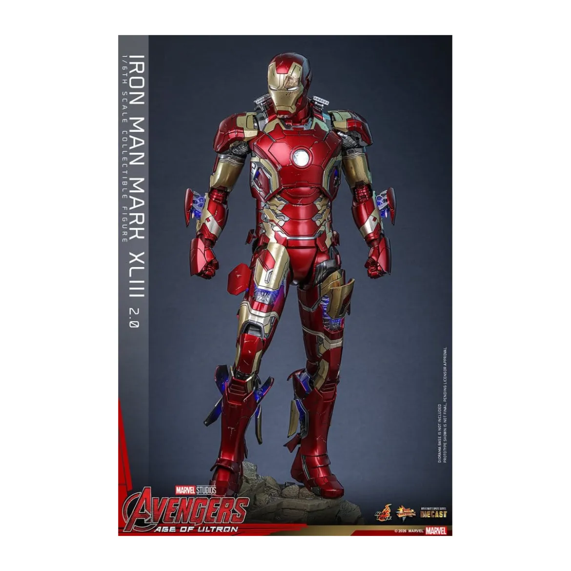Hot Toys Iron Man Avengers 2 Age of Ultron - Iron Man Mark XLIII (2.0) Die Cast MMS 1/6