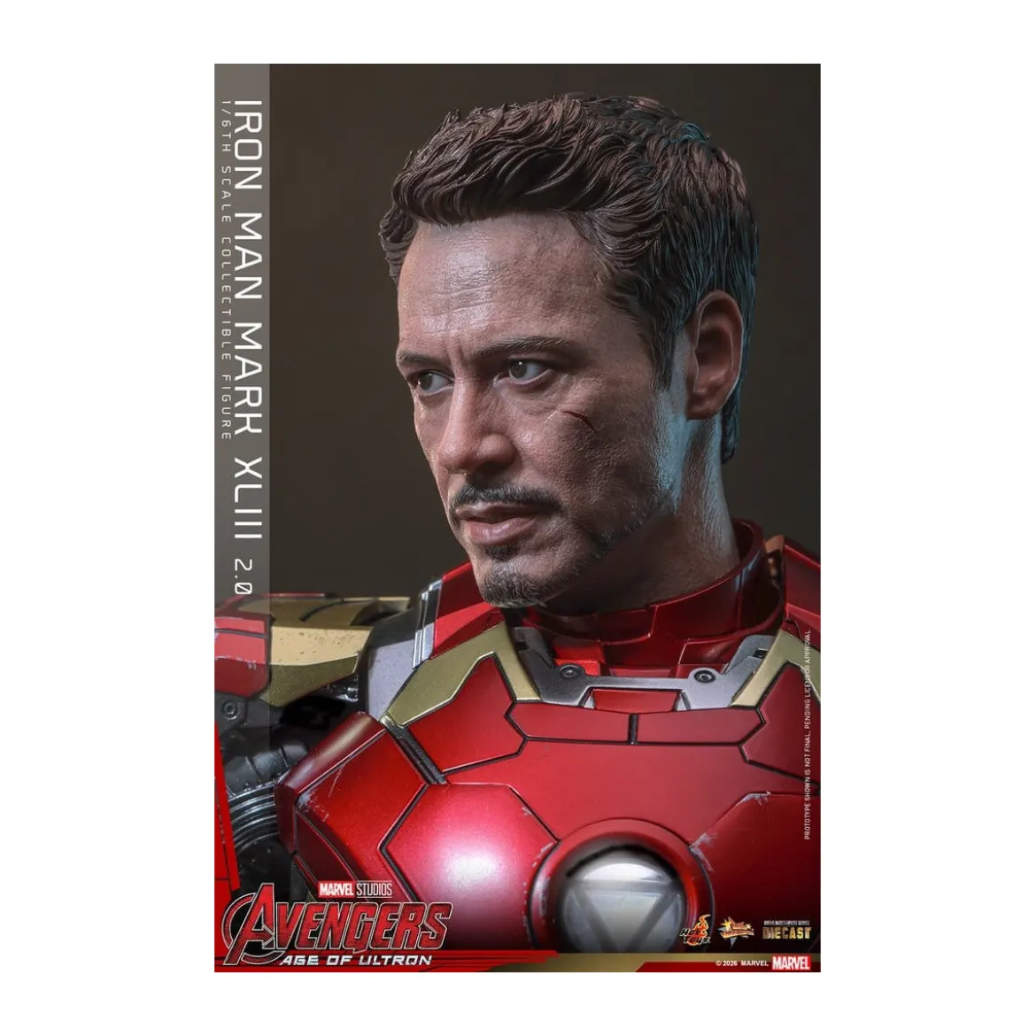 Hot Toys Iron Man Avengers 2 Age of Ultron - Iron Man Mark XLIII (2.0) Die Cast MMS 1/6